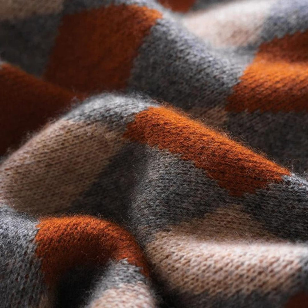 JO | O-neck colorful wool sweater 2024