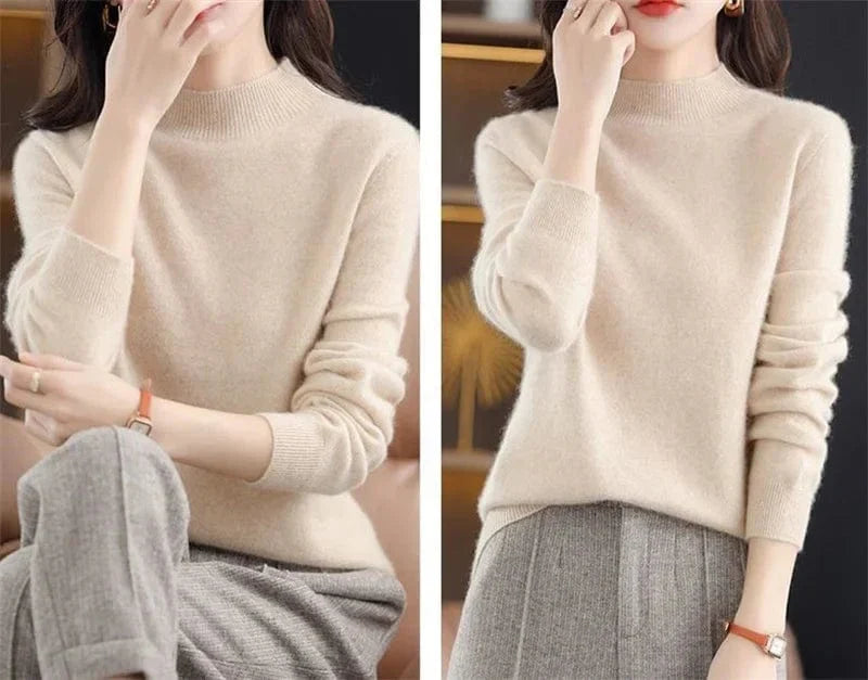 JO | Soft knitted sweater with turtleneck