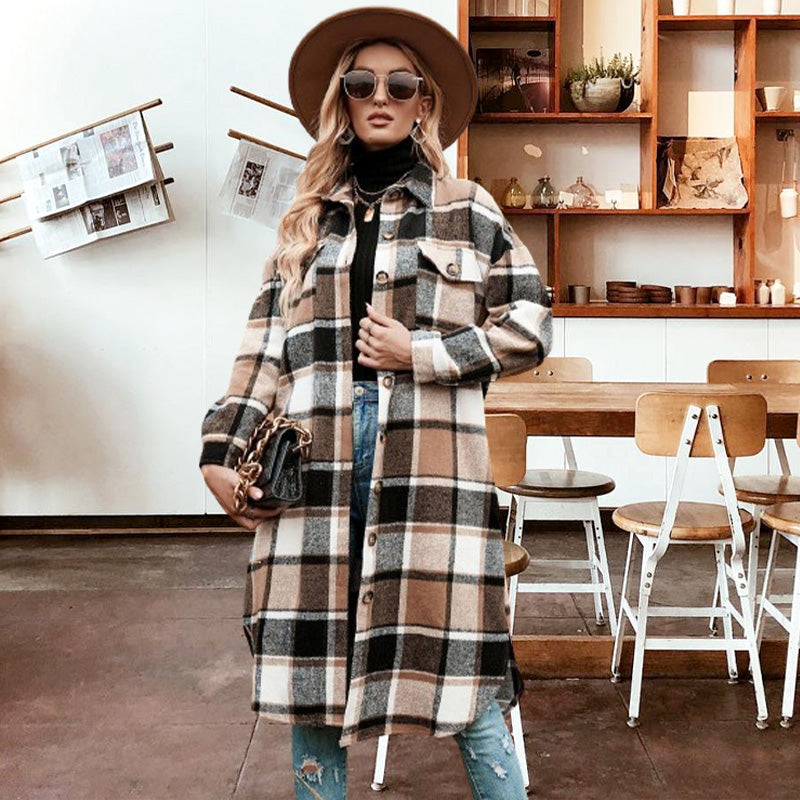 JO | Sophisticated plaid jacket for women