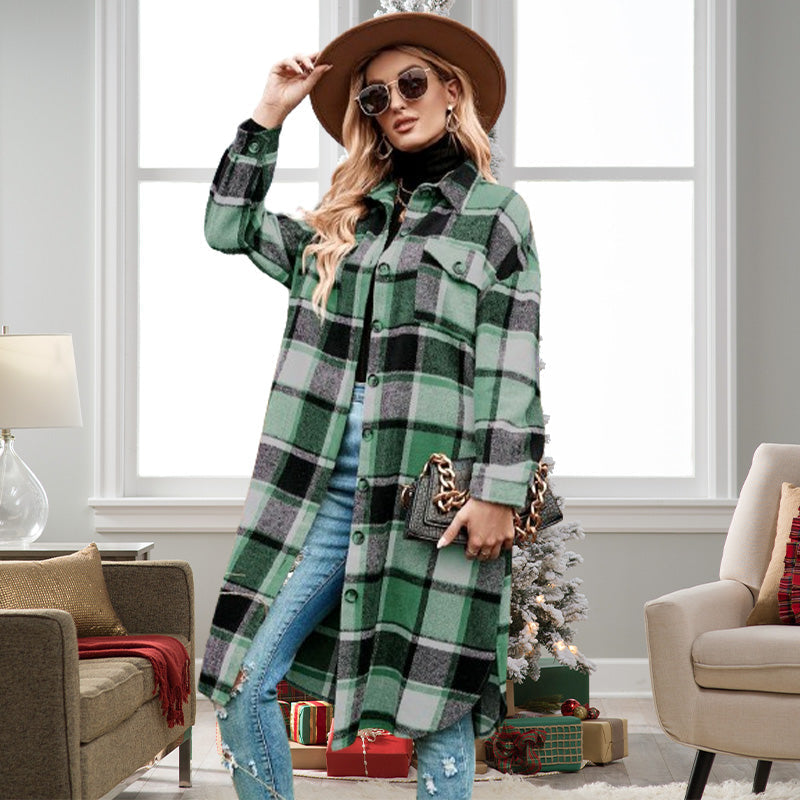 JO | Sophisticated plaid jacket for women