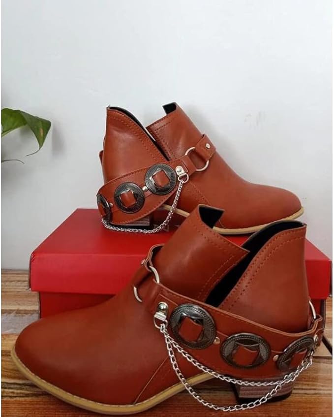 KS | Chunky Mid Heel Vintage Shoes