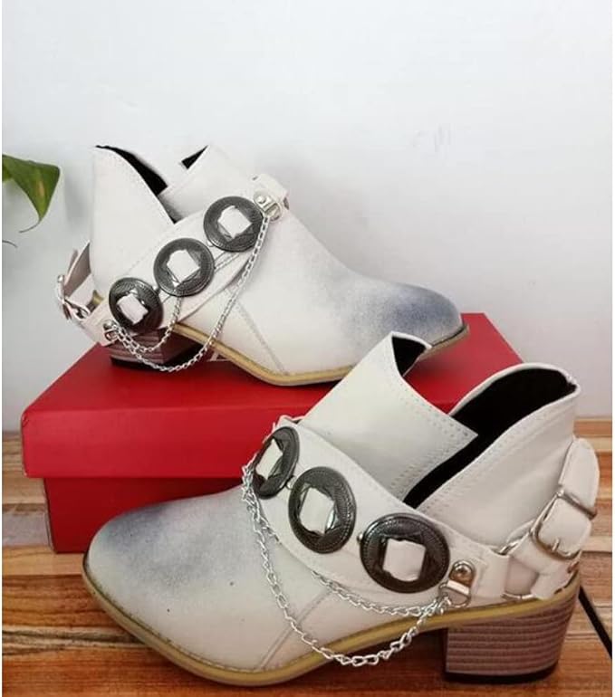 KS | Chunky Mid Heel Vintage Shoes