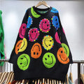 JO | Knitted sweater with cartoon embroidery, fashionable sweater